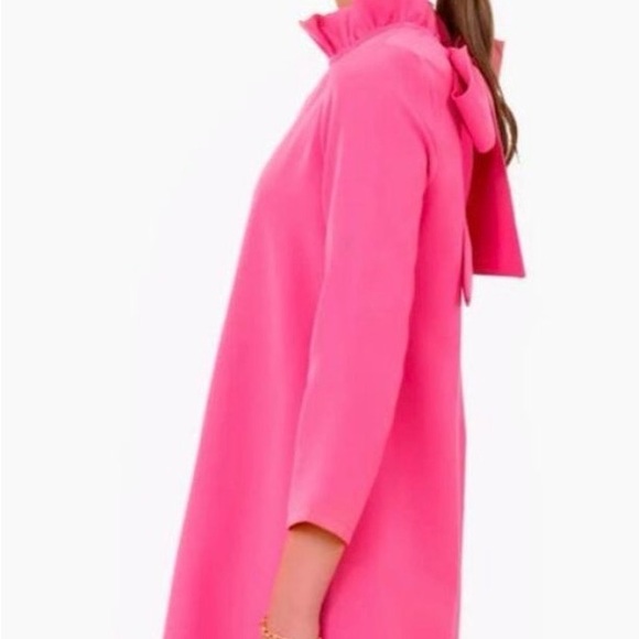 Tuckernuck Pink Ruffle Neck Dress - Picture 2 of 6